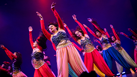 Hip-hop stage performance